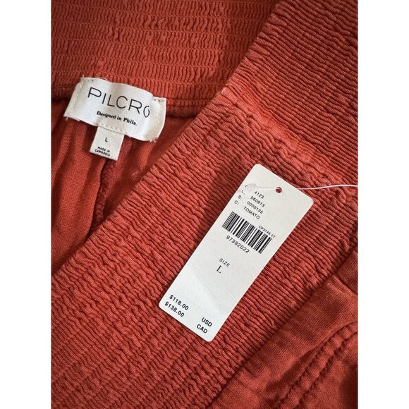 NWT Size L - The Reese Linen Blend Pull-On Barrel Pants Pilcro (NWT US$ 118) - Picture 7 of 16